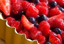 fresh no-bake fruit pie