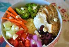 greek chicken couscous bowl