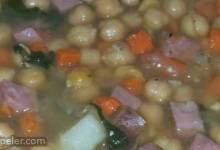 Ham and Chickpea Slow Cooker Soup