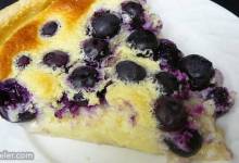 lemon blueberry custard pie