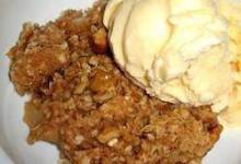 nutty apple crisp