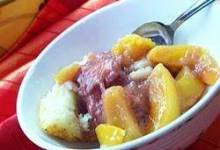 Peach Berry Cobbler