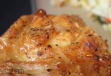 Sweet Hot Mustard Chicken Thighs