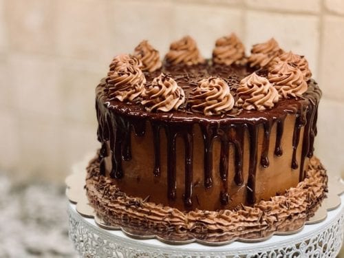 Salted Caramel Chocolate Layer Cake