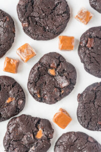 salted chocolate caramel cookies