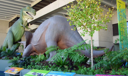 Fig. 8. 'Playasaurus place', recently furbished (2009) dinosaur display at the Queensland Museum