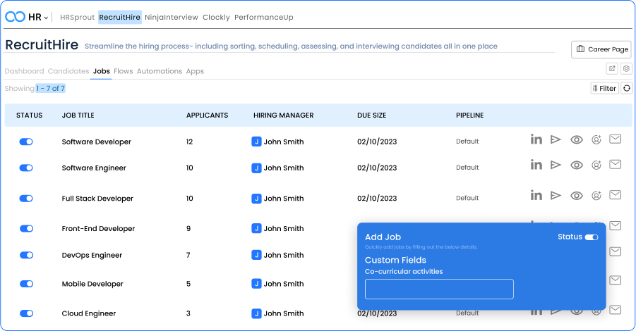 custom fields leave note