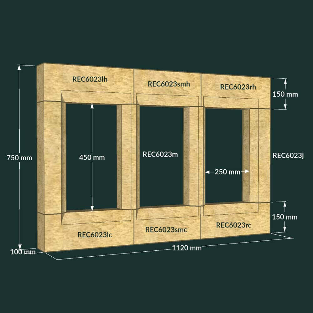 Triple Light Mullion Window