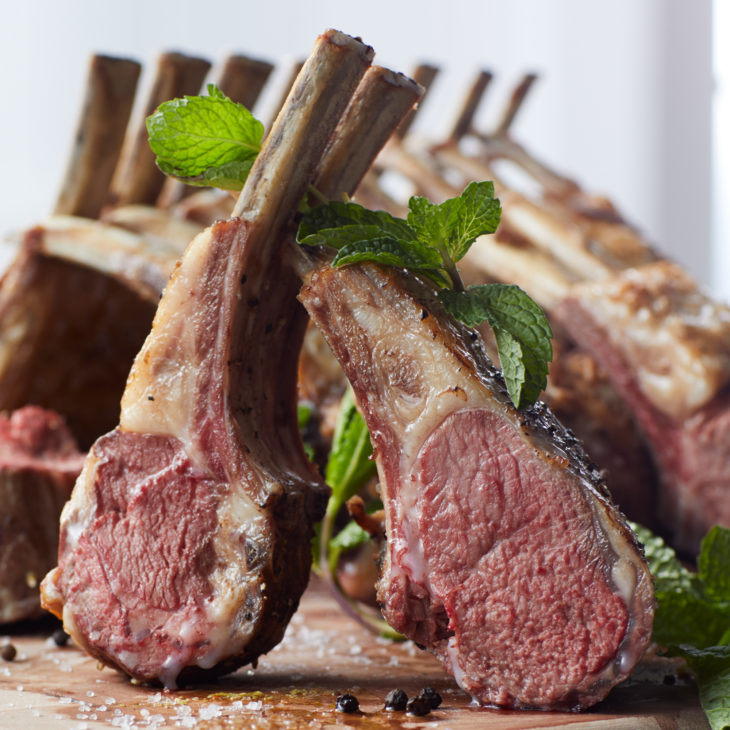 Trimmed Rack of Lamb Ribs - Windswept Farm