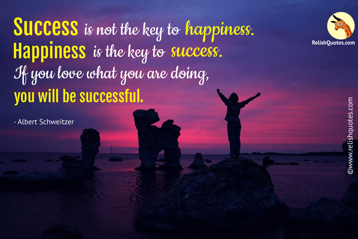 Happiness and Success Quote