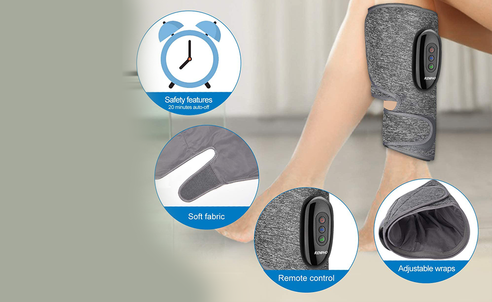 Renpho Cordless Calf Foot Massager pack