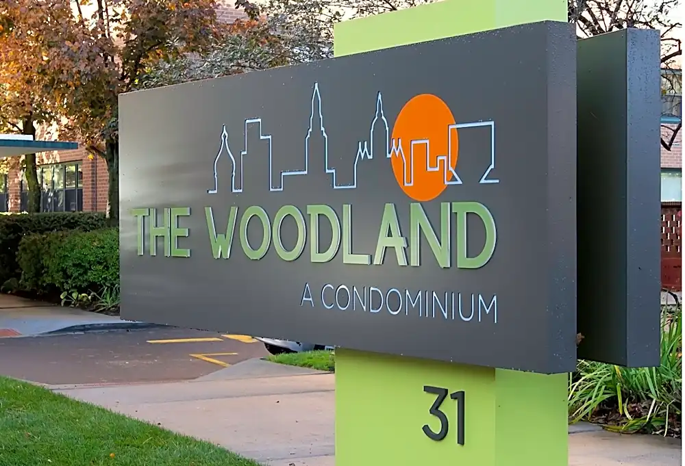 Community Signage - 31 Woodland St unit The Woodland Designer