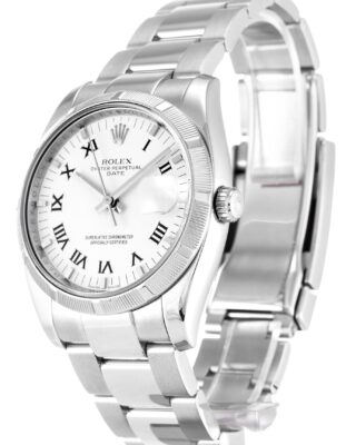 Rolex Oyster Perpetual Date 34mm White Dial 115210 2