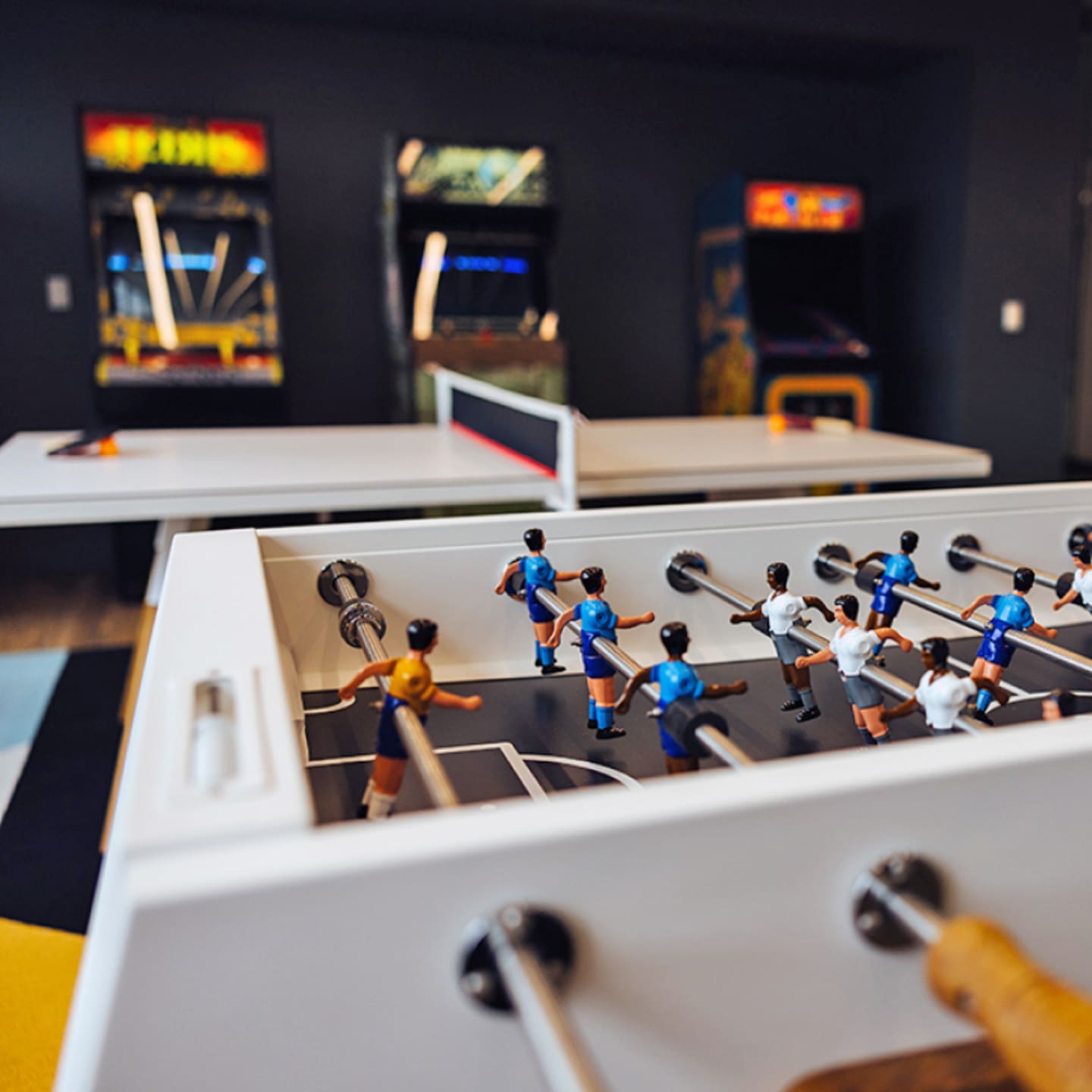 Break room facilities at American Century offices.