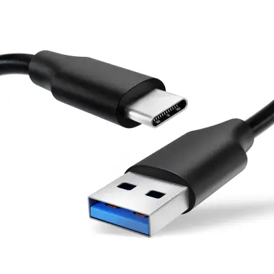 USB C Type C Kabel für Xiaomi Mi 11, 11 Ultra, 10, 10T Pro, Redmi Note 10, 10 Pro, 9, 9 Pro, 8 Pro Handy Ladekabel - 1,0m 3A PVC schwarz - Datenkabel für Smartphone