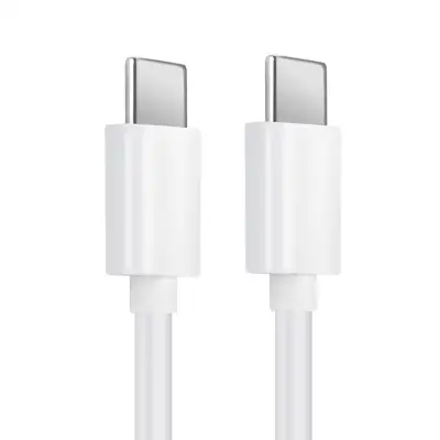 USB C Type C Kabel für Xiaomi 12, Xiaomi 12 Pro, Xiaomi 12T Pro, Xiaomi 11T Pro, Mi 11, Poco X3 Pro Handy Ladekabel - 1m PVC weiß - Datenkabel für Smartphone