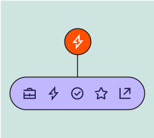 Graphic that shows automation icons connected to a central hub