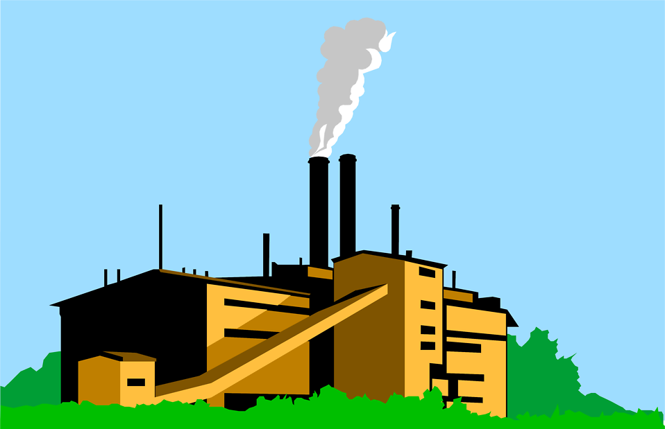 Illustration of a factory : Free Stock Photo