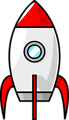 Free Stock Photo: Illustration of a red rocket