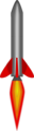 Free Stock Photo: Illustration of a red rocket