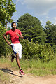 Free Stock Photo: An African American man jogging outdoors