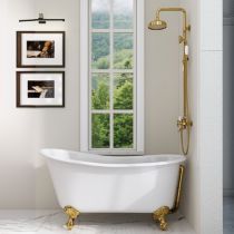 Tub & Gold Faucet