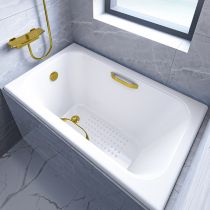 Tub & Gold Faucet