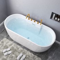 Tub with Gold 5-Piece Set