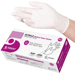 SELEFA® Examination Gloves Nitrile SMART, White