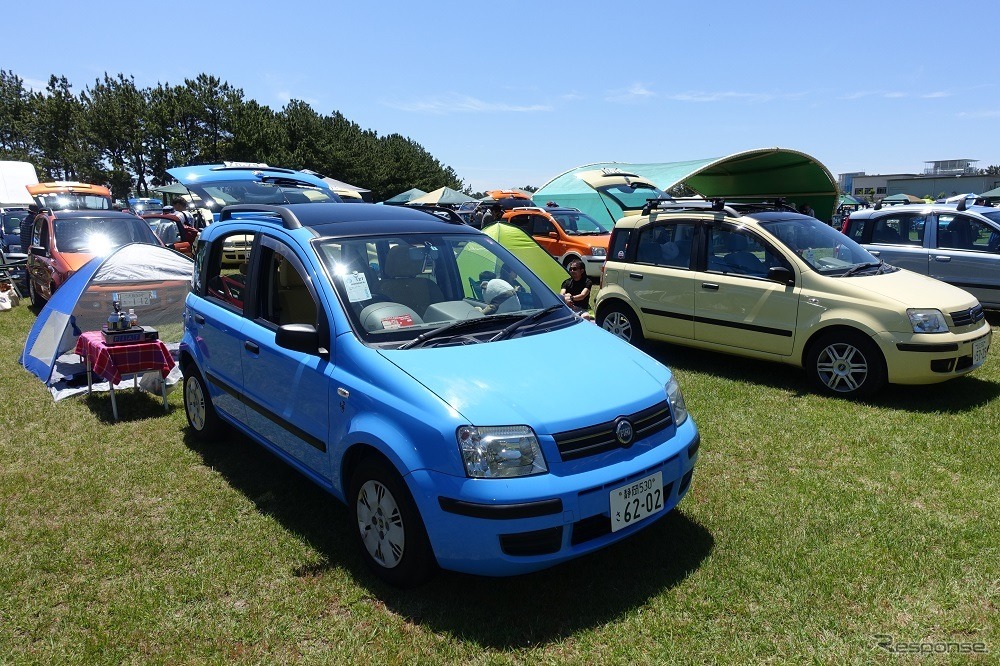 かなりクルマ好きからは評価の高い2代目パンダ。かなりこのあたりもすでに希少車になりつつあるようだ。今回で10回目！フィアットパンダオーナーズミーティング「パンダリーノ2017」開催