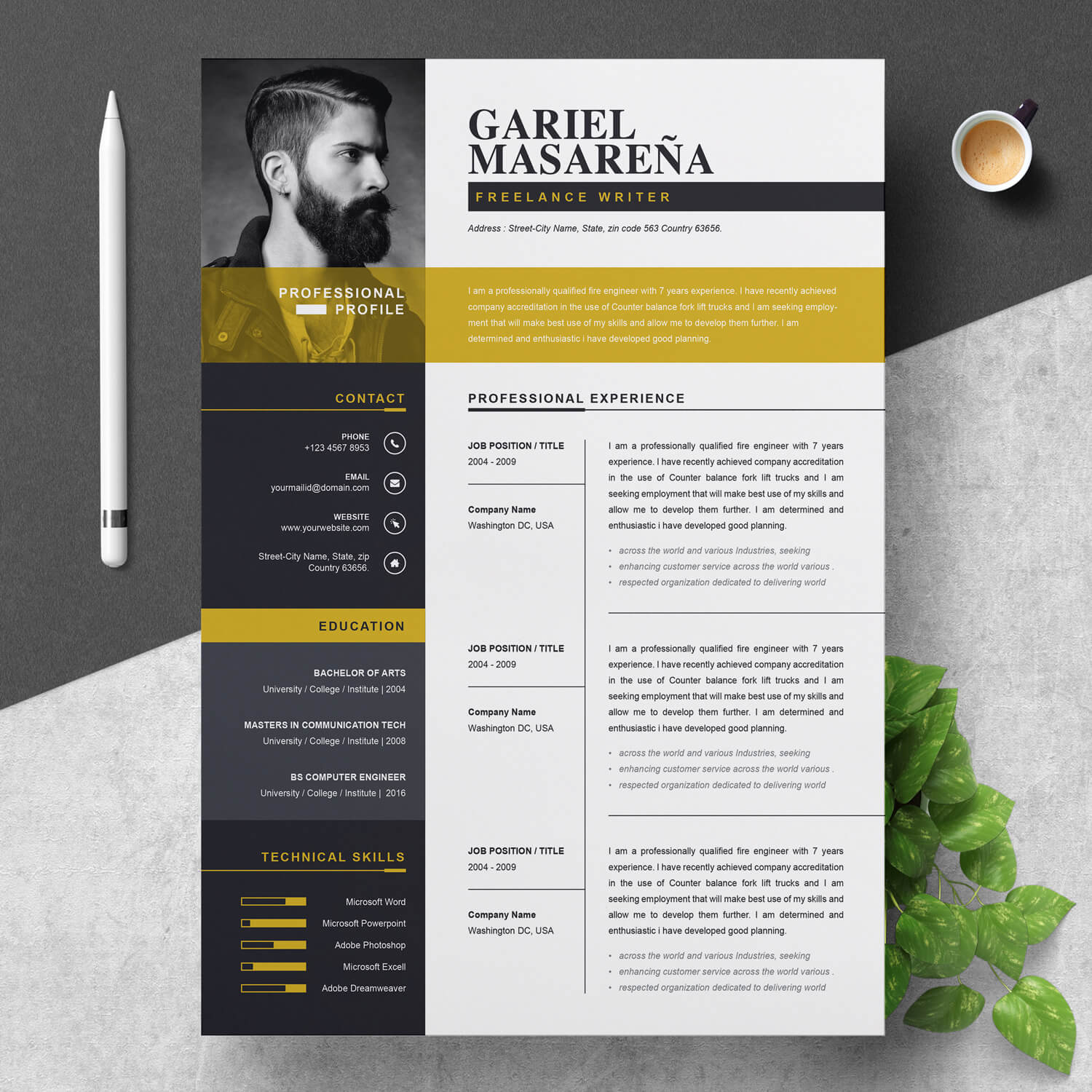 Layout Lebenslauf Vorlagen Cv Template Resume Design Template | My XXX ...