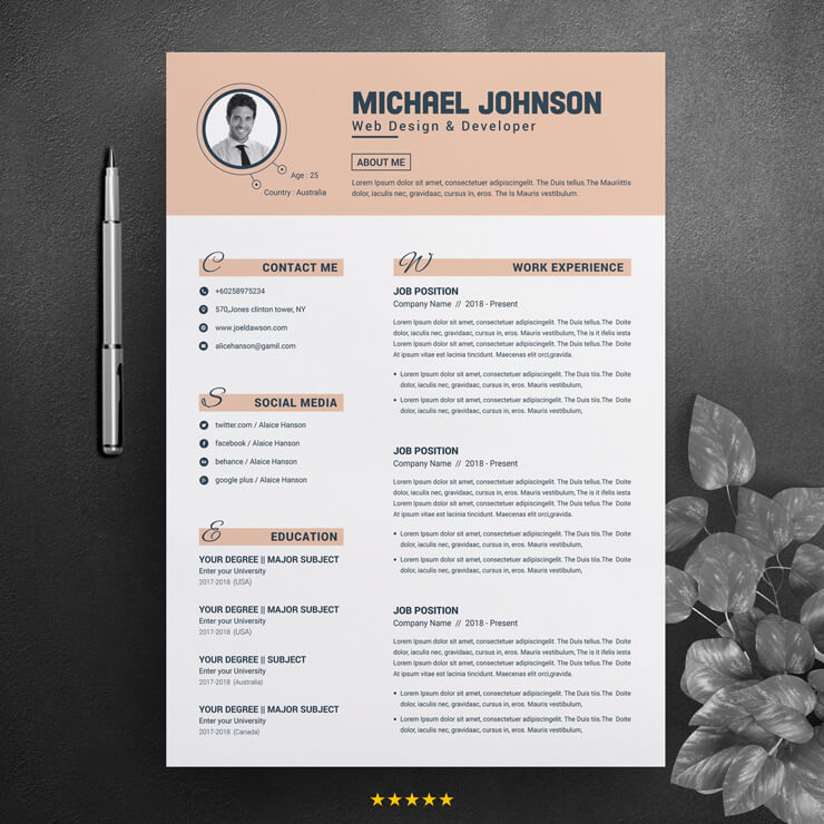 Modern Resume Templates 2021