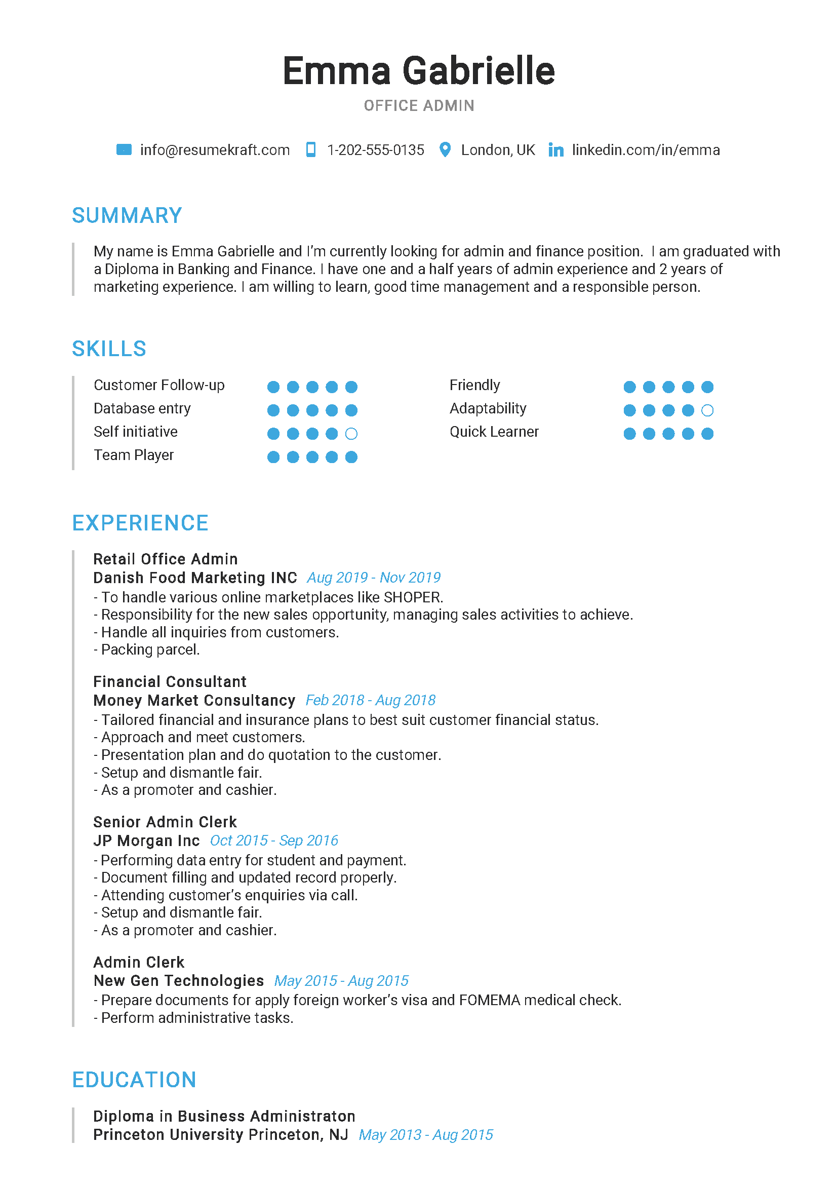 Example Resume