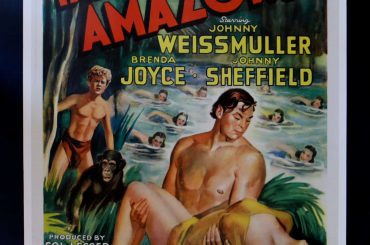 1945 Tarzan and the Amazons Vintage Film Poster