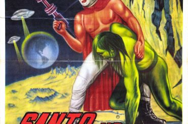 Santo vs La Invasion de Los Marcianos Old Sci Fi Movie Poster 1967