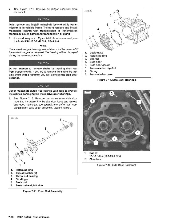 2007 Harley Davidson FXSTC Softail Custom Service Manual – retro ...