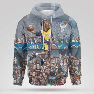 Kobe Bryant Artwork Dunking 3D Tshirt Sweater Hoodies