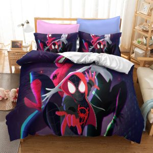 Spiderman Into the Spider-Verse Popular Characters Bedding Set Queen