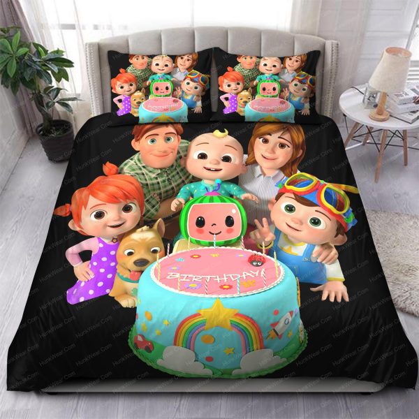 Cocomelon Birthday Party Bed Set Bedding Set