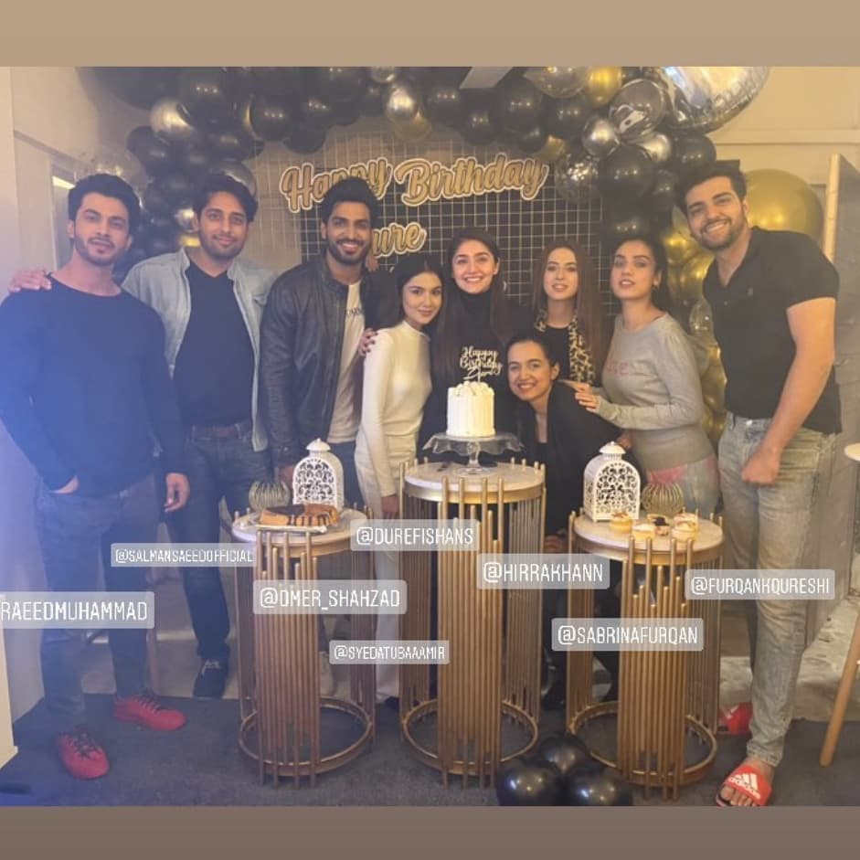 Dur-e-Fishan Saleem Celebrates Her Birthday With Her Co-Stars