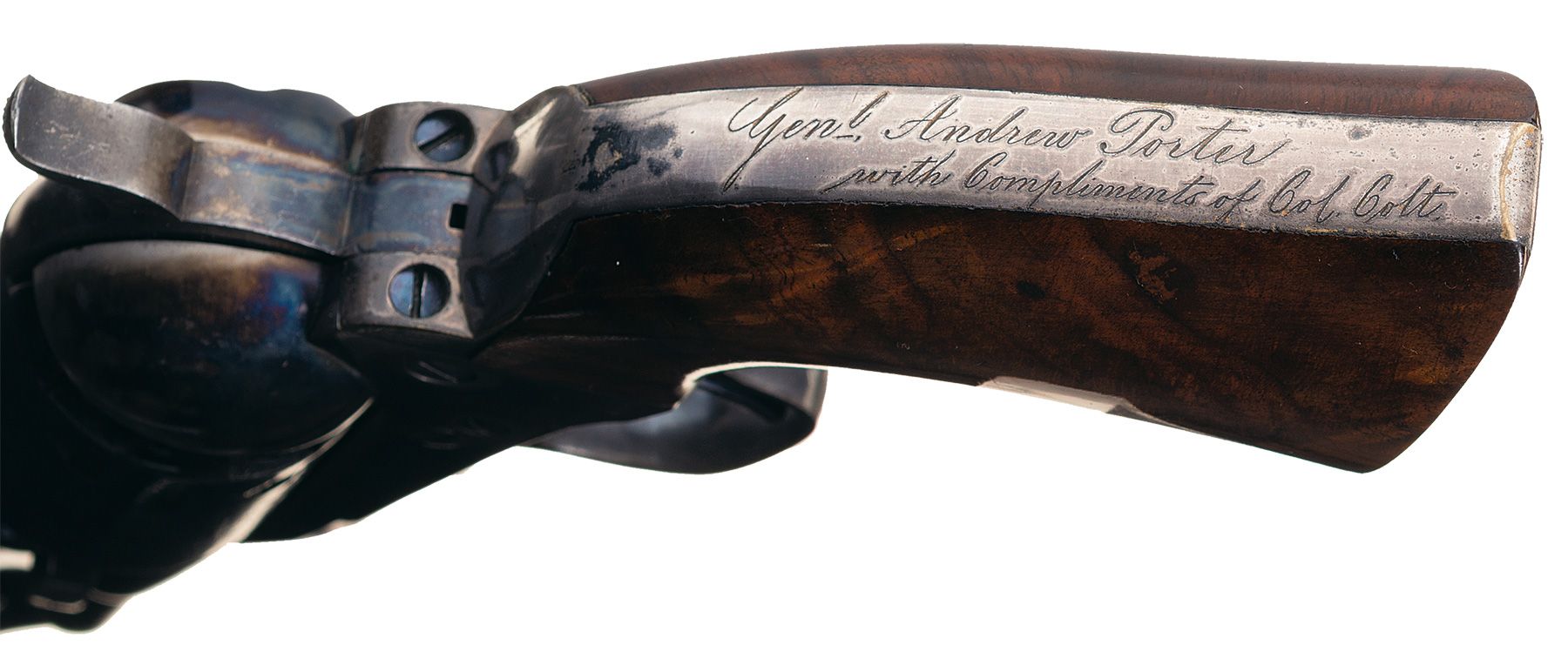 Cased Set of Four Colt Revolvers from Samuel Colt to Brigadier General ...