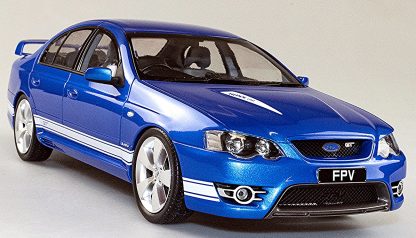 FPV BF GT - Shockwave Blue with Winter White Stripes - Image 4