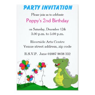 Dinosaur Party Invitation