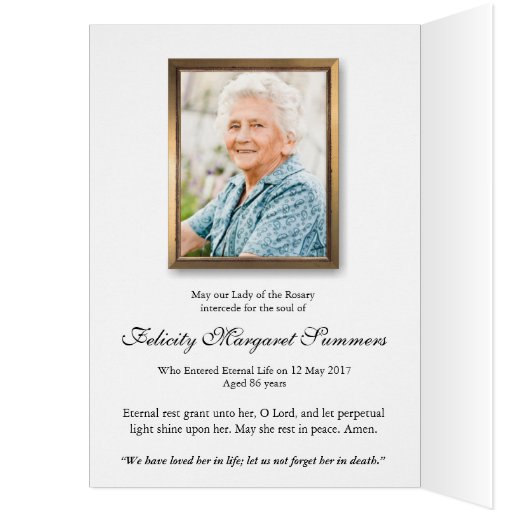 Funeral thank You Cards | Mary 12 Stars | Zazzle