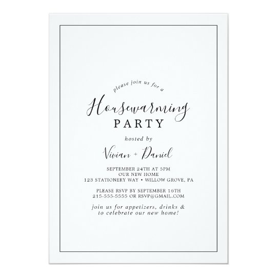 Minimalist Housewarming Party Invitation | Zazzle.com