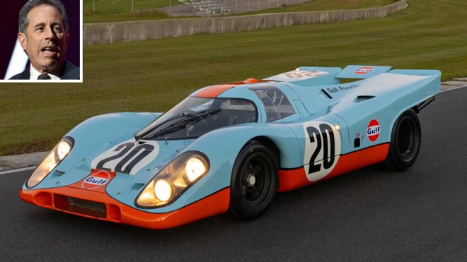 Jerry Seinfeld and the 1969 Porsche 917K from "Le Mans"