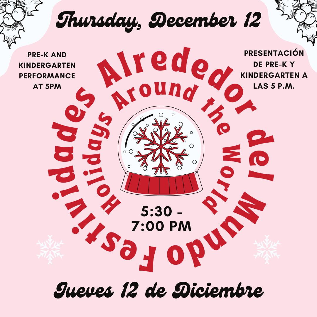 Holidays Around the World December 12, 5-7pm