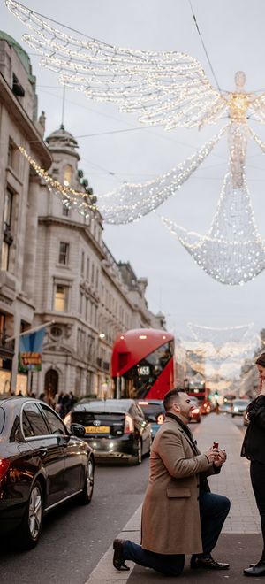 Proposal in London as the couple get engaged