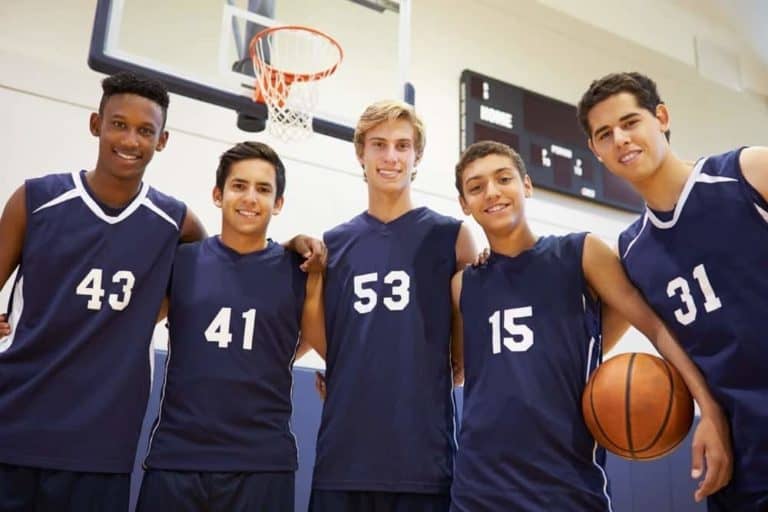 team playing in a Smoky Mountain high school basketball tournament