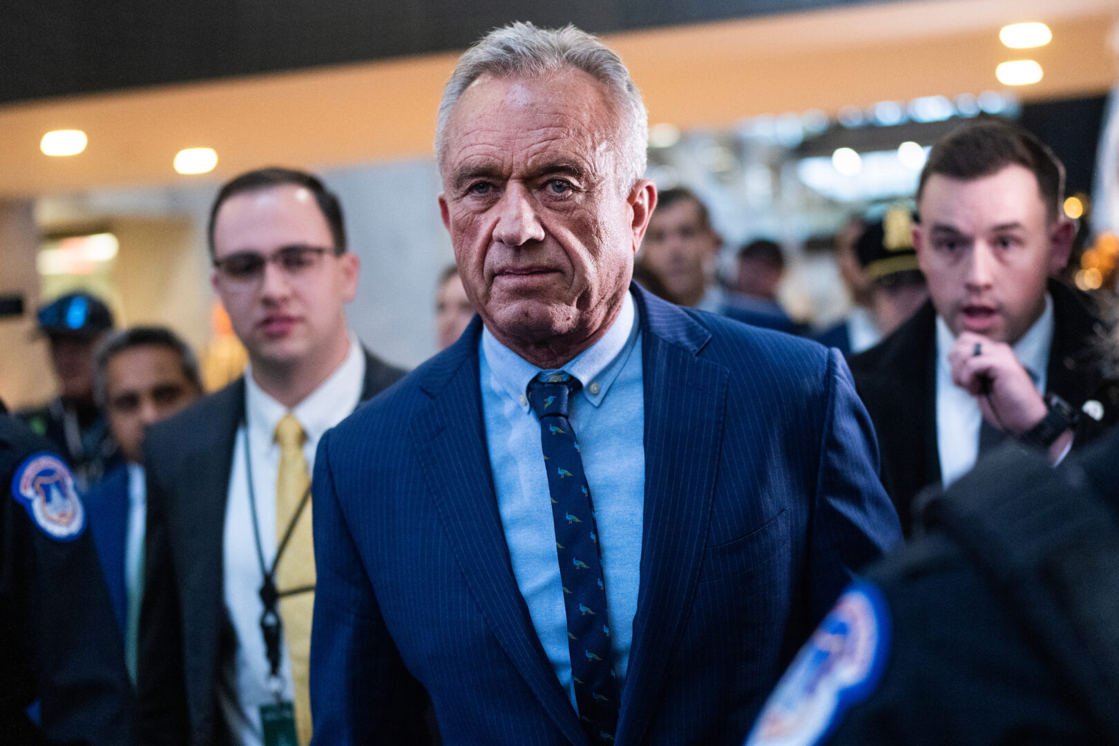 Robert F. Kennedy Jr. arrives for a meeting with Sen. Rick Scott, R-Fla., on Monday. 